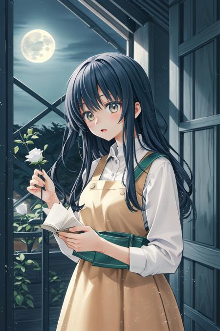 00099-2174430116-1girl,  long curvy hair, pinafore dress, green house, indoor , student, _white rose, moonlight,night, full moon,(warm color)_0.2.png